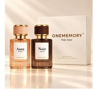 Onememory Coffret 2 Parfums Femme Aura + Noir 2 x 30 ml - Eau de Parfum Floral Fruité Litchi Rose et Floral Gourmand Café Vanille