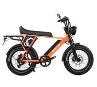 Onemile Scrambler S Vélo électrique de type fat bike, 850 W, 75 Nm, 20 x 4" CST, 19,2 Ah, Orange