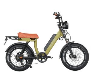 Onemile Scrambler V Vélo électrique de type fat bike, 850 W, 75 Nm, 20 x 4" CST, 19,2 Ah, Vert