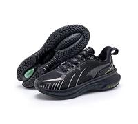 ONEMIX Max Chaussures de Marche rembourrées avec Coussin d'air pour Homme, soulagement de la Douleur de la fasciite Plantaire, Noir, 44 EU