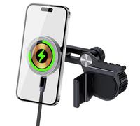 OneNine Support de téléphone magnétique pour Tesla Model 3/Y/X/S, support de téléphone compatible avec MagSafe, chargeur de voiture 15 W, support de téléphone pour iPhone 15 14 13 12 et étui Magsafe