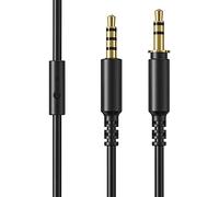 OneOdio 3,5 mm Câbles pour A70 Casques, Câbles d'instruments 1,2 m Noir