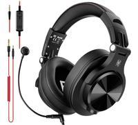 OneOdio A71M Micro-casque supra-auriculaire filaire Stereo noir Audio haute résolution, Suppression du bruit du microphone micro-casque, coques pivotantes pour