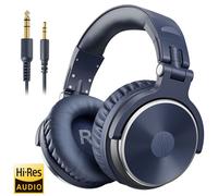 Oneodio-Casque de DJ professionnel,casque supra-auriculaire,moniteur de studio,casque avec microphone,HIFI filaire,basse,casque de jeu pour téléphone - Type Blue