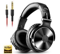 Oneodio-Casque de DJ professionnel,casque supra-auriculaire,moniteur de studio,casque avec microphone,HIFI filaire,basse,casque de jeu pour téléphone - Type Black