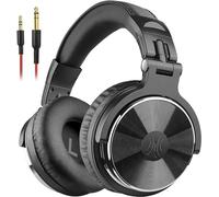 OneOdio Casque Supra-auriculaire avec câble, Casque de Studio avec Jack 6,3 mm et 3,5 mm, Casque DJ fermé avec Pilote de 50 mm, Son des Basses (Noir foncé)