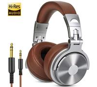 Oneodio ecouteurs avec fil Casque de studio hi-fi professionnel pour DJ avec micro,pour téléphone et PC - Type Pro-30-Silver