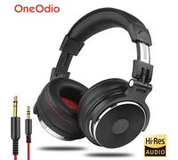 Oneodio ecouteurs filaires Casque Audio studio hi-fi professionnel DJ avec micro, Pro 10/30/50, Headphone Over Ear Hi-Res Audio pour PC Studio Monitor AMP, pour téléphone et PC Pro-10-Black