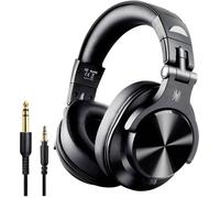 OneOdio Fusion A70 Micro-casque supra-auriculaire Bluetooth Stereo noir Audio haute résolution micro-casque, coques pivotantes pour DJ