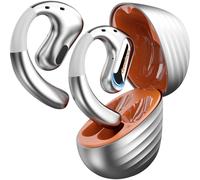 OneOdio OpenRock Pro T1 Écouteurs oreilles libres Bluetooth Stereo argent boîtier de charge, arceau auriculaire, résistant à leau pour le sport