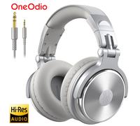 Oneodio Pro 10 casque filaire sur l'oreille haute résolution Audio casque filaire avec Microphone Studio DJ casque stéréo 3.5mm/6.35mm Pro 10 Light Blue