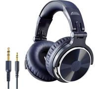OneOdio Pro-10 Casque supra-auriculaire filaire Stereo bleu Audio haute résolution pliable, coques pivotantes pour DJ