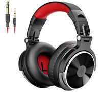 OneOdio Pro-10 Casque supra-auriculaire filaire Stereo noir, rouge Audio haute résolution pliable, coques pivotantes pour DJ