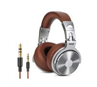 Oneodio Pro 30 Professional Studio DJ Headphones With Microphone Over Ear Wired Earphones HiFi Monitors Foldable Gaming Headset
