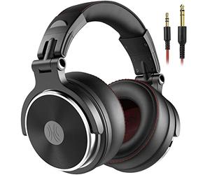 OneOdio Pro-50 Casque Audio Filaire DJ Studio Monitor avec Circum-Auriculaire Coton d'oreille Protéiné Le Plus épais, Hi-Res Audio, Share-Port, 2 Jacks, heaphone pour Phone PC Piano Guitare AMP Mix