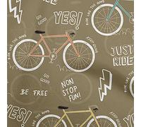 oneOone Coton Flex Brun Clair En Tissu Vélo Tissu Par Mètre D'Impression De Tissu Quilting Vêtements Diy 40 De Pouce De Large