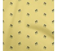 oneOone Coton Sergé Popeline Jaune En Tissu Planche À Claper Fournitures Quilting Impriment Couture Tissu Au Mètre 56 De Pouce De Large