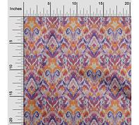 oneOone Maillot De Coton En Tissu paisley & floral Ikat Tissu Pour Le Tissu De L'Artisanat Imprimé À Coudre Par Le Compteur 58 Pouces De Large