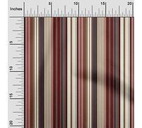 oneOone Popeline De Coton En Tissu Bayadère Bande Tissu Imprimé 1 Mètre 56 Pouces De Large