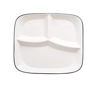 OnePine Assiette Régime Céramilque, Nutrition Diététique, Contrôle de Portions pour Salade, Dessert, Noodle, Steak, Petit-Déjeuner