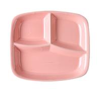 OnePine Assiettes en Porcelaine avec 3 Compartiments, Assiette Compartiment Adulte, Assiette de Contrôle des Portions, pour Salade, Dessert, Nouille, Bifteck, Petit déjeuner