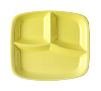 OnePine Assiettes en Porcelaine avec 3 Compartiments, Assiette Compartiment Adulte, Assiette de Contrôle des Portions, pour Salade, Dessert, Nouille, Bifteck, Petit déjeuner