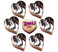OnePine Lot de 6 Moule à Gâteau Coeur Anneaux de gâteau DIY Moule à gâteau en Acier Inoxydable Idéal pour Mousses et Desserts