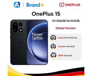 OnePlus 15 5G, Version Globale, Smartphone, 12+256, 16+512, Snapdragon 8 Elite Gen 5, Écran 165Hz, 7300mAh, 120W, eSIM, NFC, Noir Sand Storm