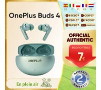 OnePlus Écouteurs Buds 4 – ANC 55 dB, Bluetooth 5.4, IP55 – Pine Shadow Green