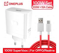 Oneplus chargeur Original 100W 80W adaptateur USB SUPERVOOC Type C 10A câble pour chargeurs rapides Oppo Realme One Plus 15 13 12 11 Pro