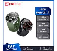 OnePlus montre 3 version mondiale smartwatch 1.5 pouces LTPO AMOLED affichage 32GB mémoire titane lunette santé sport surveillance montre Noir