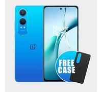 OnePlus Nord CE 4 Lite 5G 8 Go RAM 256 Go de stockage Smartphone débloqué avec double caméra de 50 MP - 2 Mega Blue + Sandstone Bumper Case