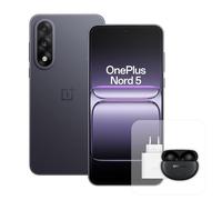 OnePlus Smartphone Nord 5 12 Go RAM 512 Go Stockage, écran AMOLED 6,83 Pouces 144 Hz, Snapdragon 8s Gen 3, Double caméra 50 Mpx, Batterie 5200 mAh, Chargeur 80 W et Nord Buds 3 Pro, Gris