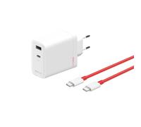 OnePlus SUPERVOOC 120W Chargeur Rapide, Adaptateur Secteur GaN Double Port avec câble USB Type-C, protocoles de Charge PD et PPS 65W, Compatible avec OnePlus 13/13R/Nord5/CE5