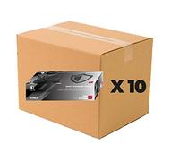 OneProtek Gants jetables noir en vitrile (nitrile-vinyle mix) - Lot de 10x Boîte de 100 gants - Taille S (Petite) - Sans latex - Résistants et Multi-usages - Protection contre les produits chimiques