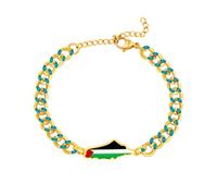 Oneress Bracelet Fierté Palestinienne - Bracelet Superposé Avec Design Résistance Fait Main, Bijou Héritage Culturel Pour Femme Et Militants YA5881-JinLan