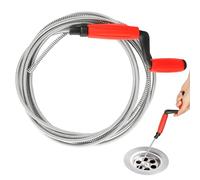 Oneroomone Nettoyage de vidange en spirale Nettoyage 5m x 6 mm Drain en spirale nettoyage de tuyaux universels drainage en spirale Clean pour tuyaux en spirale Spirale pour constipation obstinée