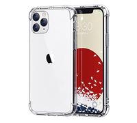 ONES Coque iPhone 11 Pro Transparente HD -MIL Protection 『 Airbags Antichoc 』『 Résonance Haut-Parleur 』〔 Garde Écran&Objectif 〕〔 Anti-Dérapant 〕〔 Trou Sangle〕-Cas Silicone Antijaune Solide Fine Légère