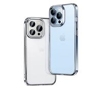 ONES Coque iPhone 14 Pro Max Frost Transparente Dur-MIL Protection Antichoc Airbag『PC Arriere Rigide+Silicone Bumper Souple』『Anti-Empreinte Digitale』[Écran & Lens Garde] [Antiderapante] Cas Matte Luxe