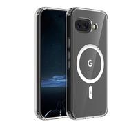 ONES Coque magnétique pour Goolgle Pixel 9a, compatible avec MagSafe, protection de qualité militaire, fine, résistante au jaunissement et aux rayures, extrêmement durable, transparent