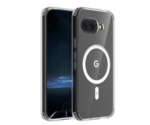 ONES Coque magnétique pour Goolgle Pixel 9a, compatible avec MagSafe, protection de qualité militaire, fine, résistante au jaunissement et aux rayures, extrêmement durable, transparent