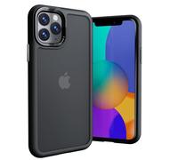 Ones Coque Métal pour iPhone 11 Pro Noir Mate, étui PC Rigide translucide et Pare-Chocs en Silicone, qualité Militaire, airbag Antichoc, Anti-Jaune, résistant aux Rayures, Case Mince