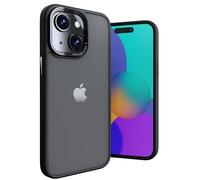 Ones Coque Métal pour iPhone 15 Plus Transparent Mate, étui PC Rigide translucide et Pare-Chocs en Silicone, qualité Militaire, airbag Antichoc, Anti-Jaune, résistant aux Rayures, Case Mince