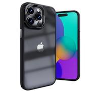 Ones Coque Métal pour iPhone 15 Pro Transparent, étui PC Rigide Clair et Pare-Chocs en Silicone, qualité Militaire, airbag Antichoc, Anti-Jaune, résistant aux Rayures, Case Mince