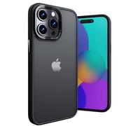 Ones Coque Métal pour iPhone 15 Pro Transparent Mate, étui PC Rigide translucide et Pare-Chocs en Silicone, qualité Militaire, airbag Antichoc, Anti-Jaune, résistant aux Rayures, Case Mince