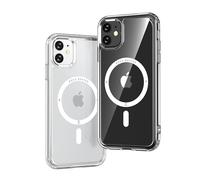 Ones Coque pour iPhone 11 Transparente, Compatible MagSafe, Protection Antichoc de qualité Militaire, résistante aux Rayures et aux Chocs, Fine et magnétique Case pour iPhone 11