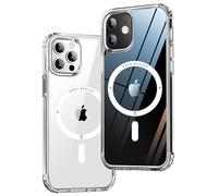 Ones Coque pour iPhone 12/12 Pro Transparente, Compatible MagSafe, Protection Antichoc de qualité Militaire, résistante aux Rayures et aux Chocs, Fine et magnétique Case pour iPhone 12/12 Pro