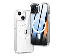 Ones Coque pour iPhone 13 Transparente, Compatible MagSafe, Protection Antichoc de qualité Militaire, résistante aux Rayures et aux Chocs, Fine et magnétique Case pour iPhone 13