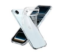 Ones Coque pour iPhone 17 Air Transparente 6,5 Pouces, Amplification Stéréo Physique, Airbags Antichute Protection, Antichoc de Norme Militaire, Antidérapant TPU Souple Silicone, Ultrafin HD