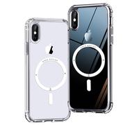 Ones Coque pour iPhone X/XS Transparente, Compatible MagSafe, Protection Antichoc de qualité Militaire, résistante aux Rayures et aux Chocs, Fine et magnétique Case pour iPhone 10 / 10s